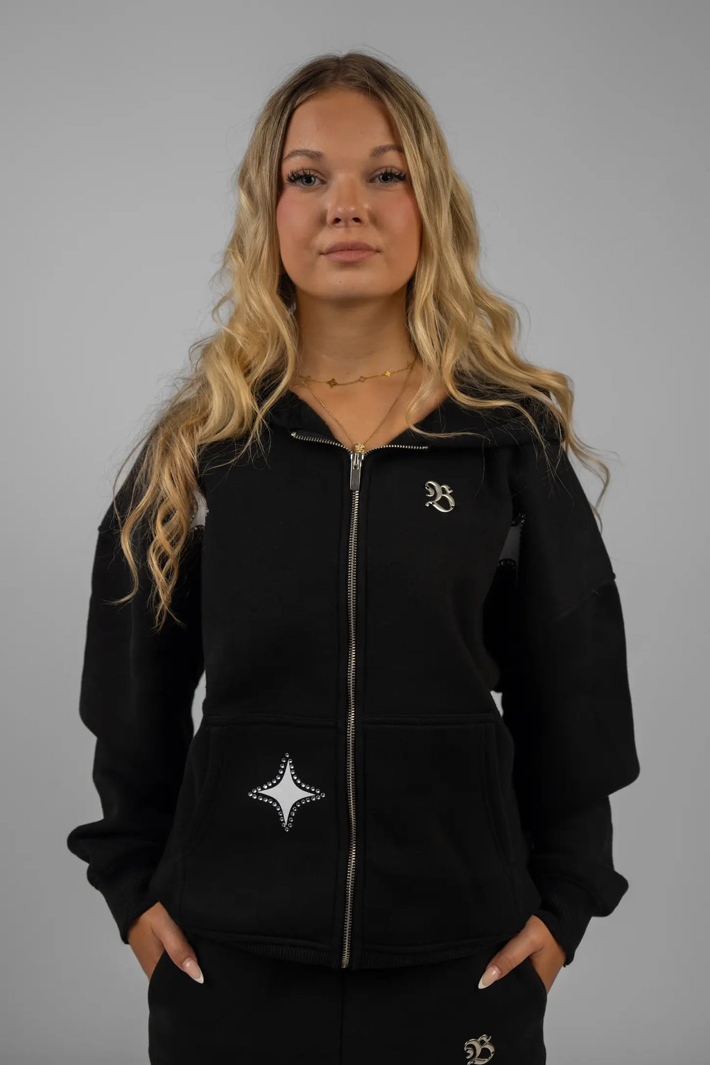 Zip Hoodie Black