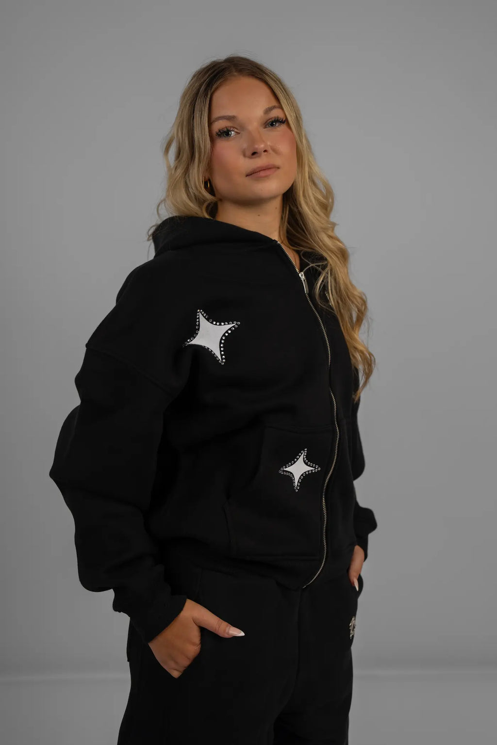 Zip Hoodie Black